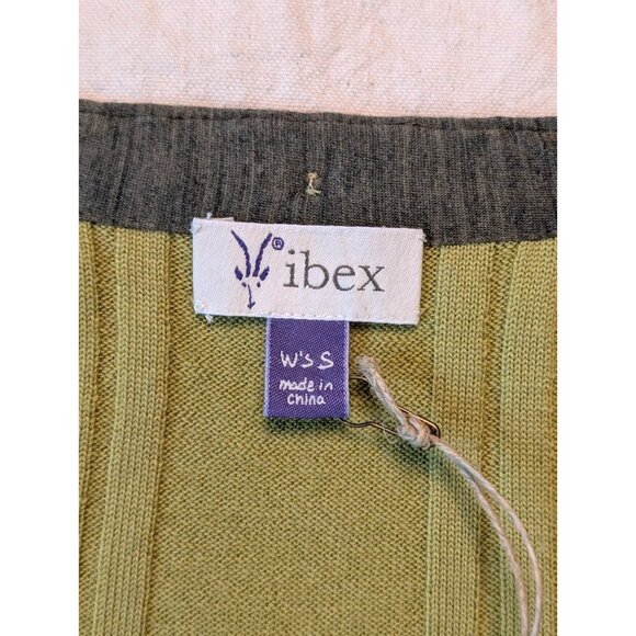 Ibex Cardigan Women's NWT Green Cashmere Wool Knit Sweater Size Small - Picture 6 of 12